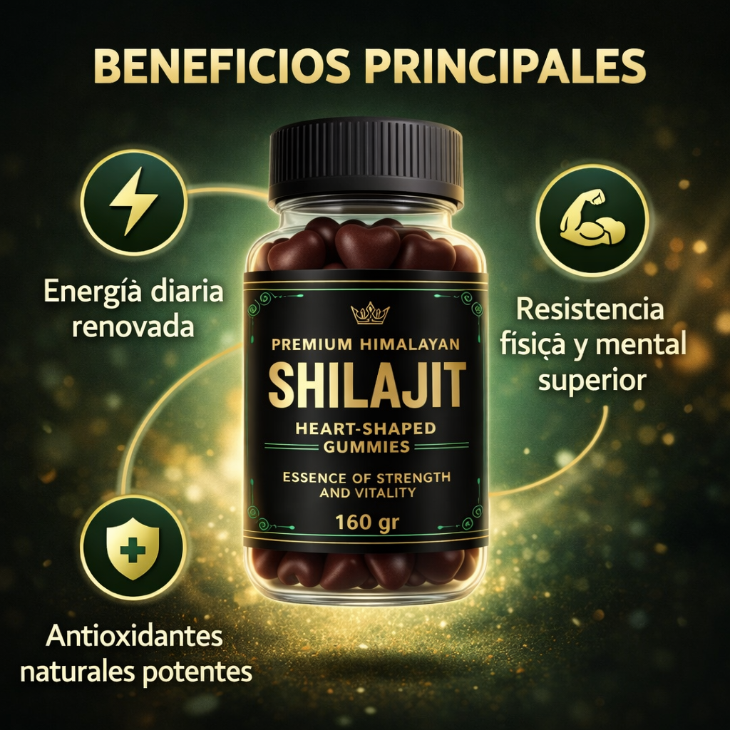 Shilajit - Más energía diaria y enfoque mental potente.